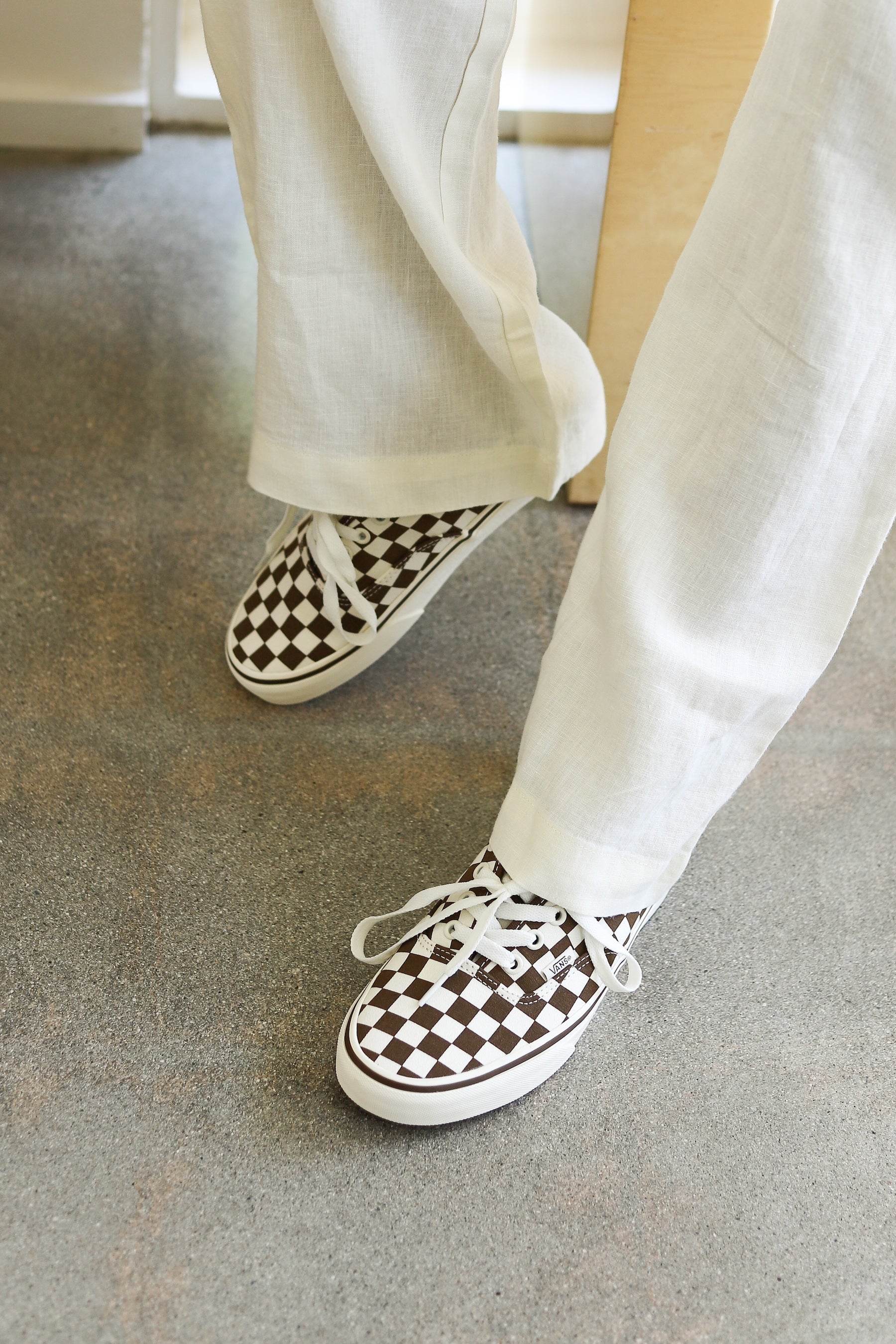 Vans vault checkerboard on fashion feet