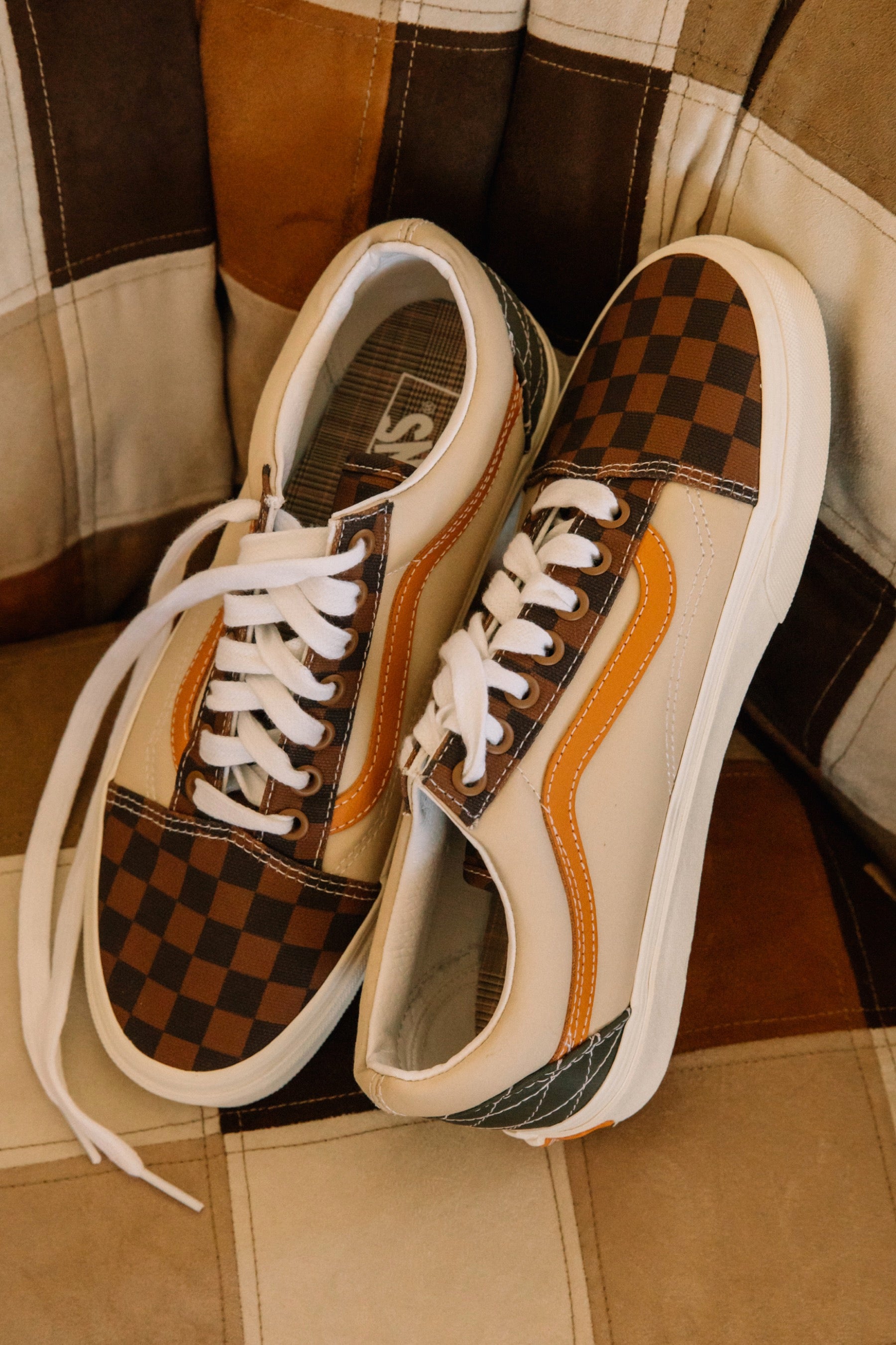 Old skool vans mixed checkerboard hotsell