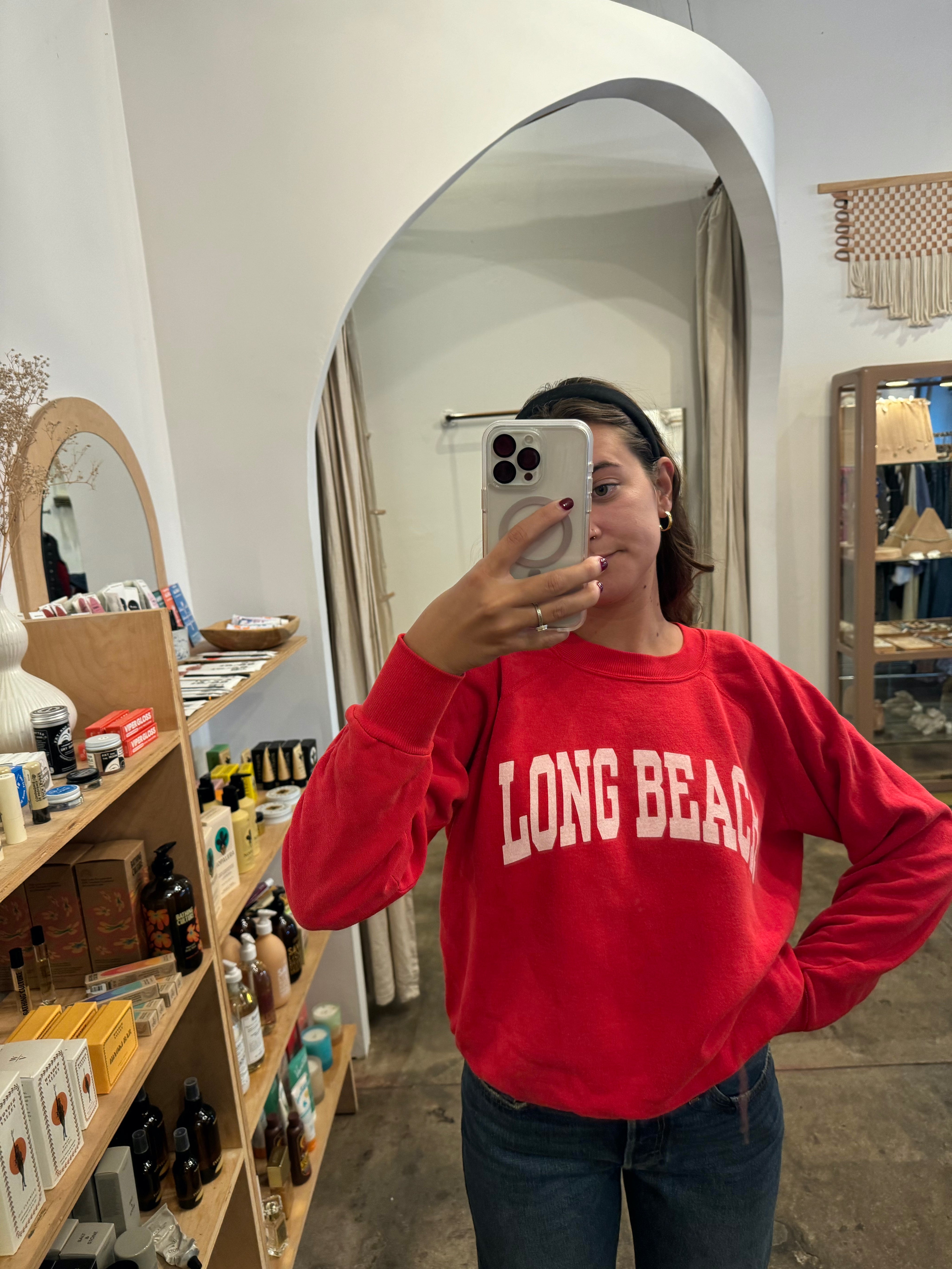 Red Varsity LB Sweatshirt 002