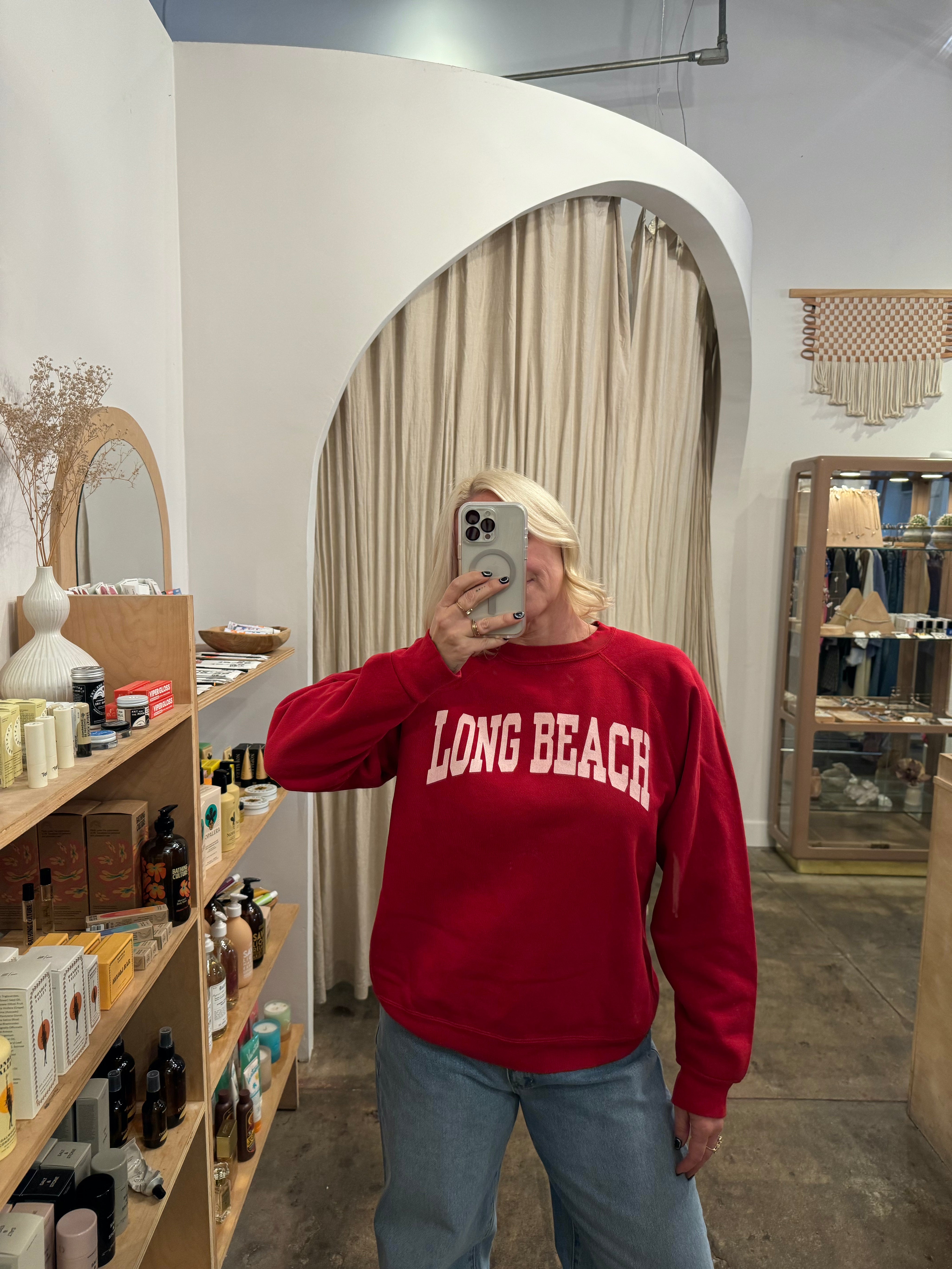 Red Varsity LB Sweatshirt 004