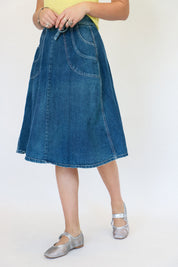 Denim Wrap Skirt