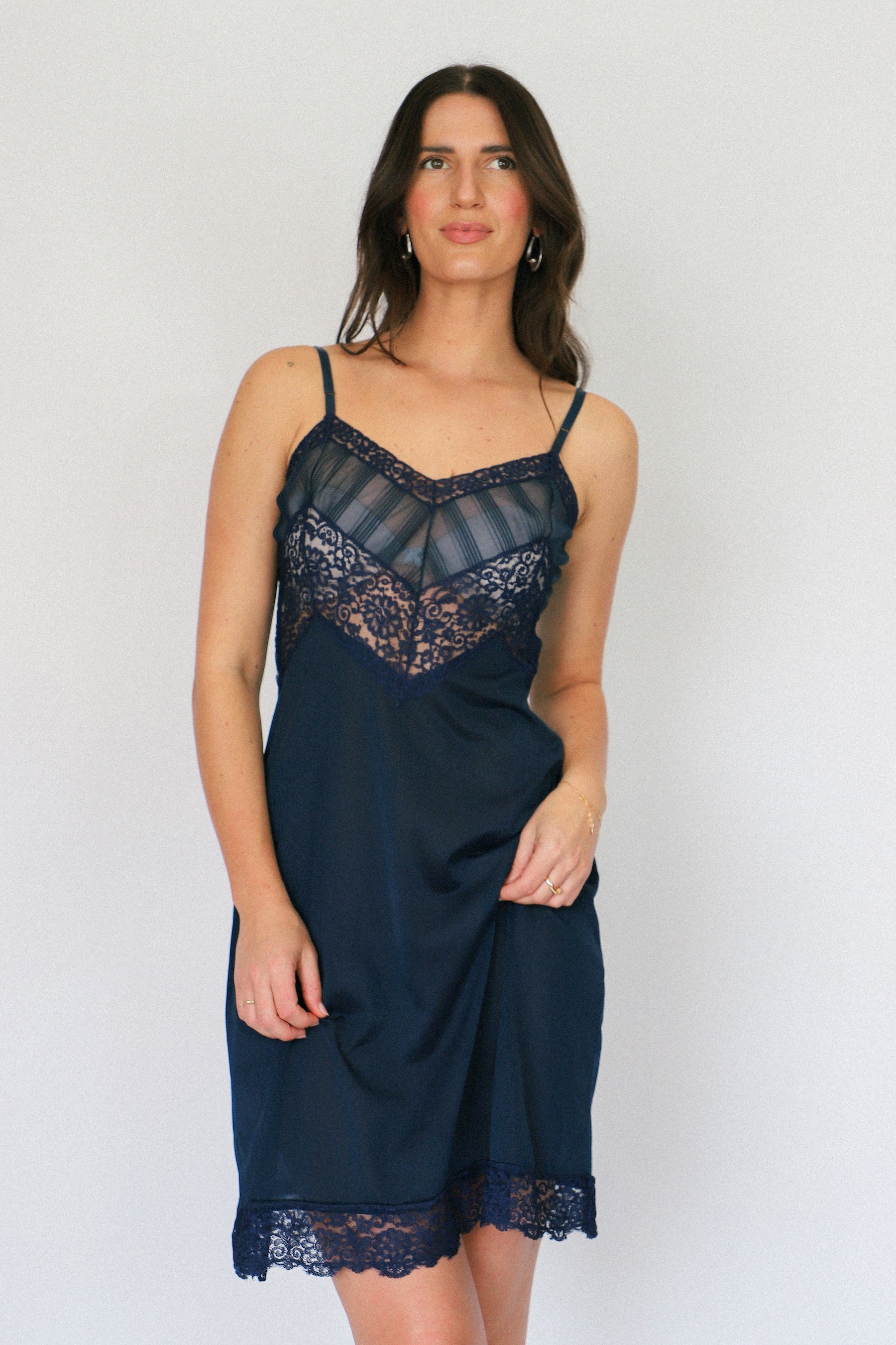 Navy Slip Dress