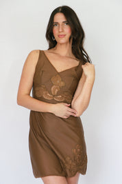 Brown Slip Dress