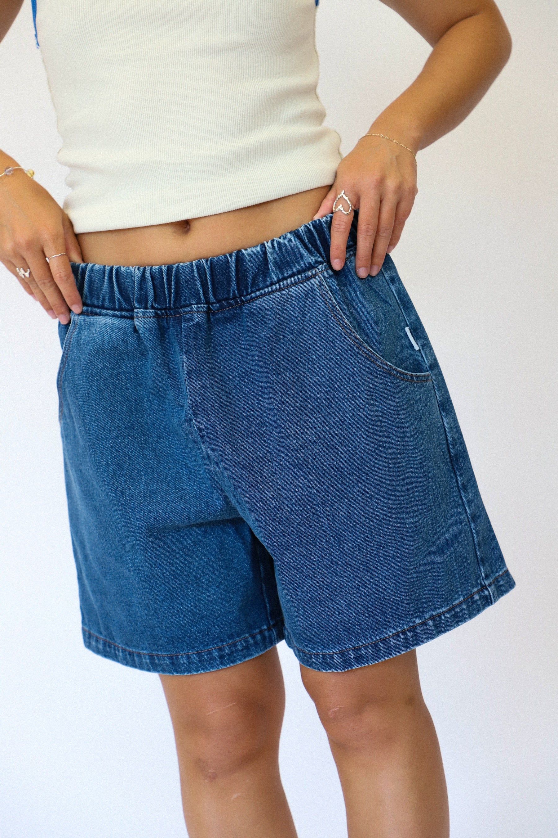 Blue Denim City Shorts