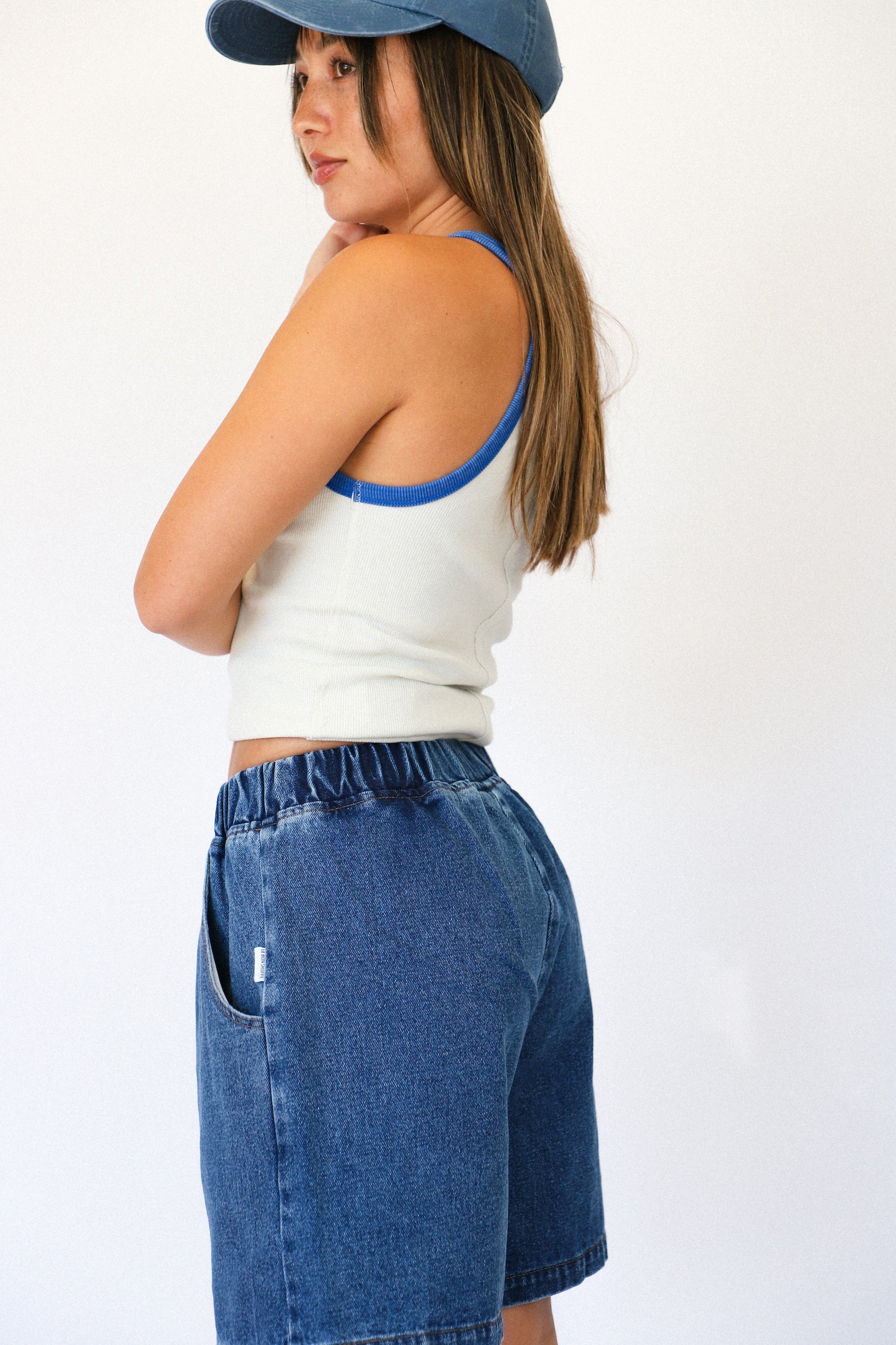 Blue Denim City Shorts