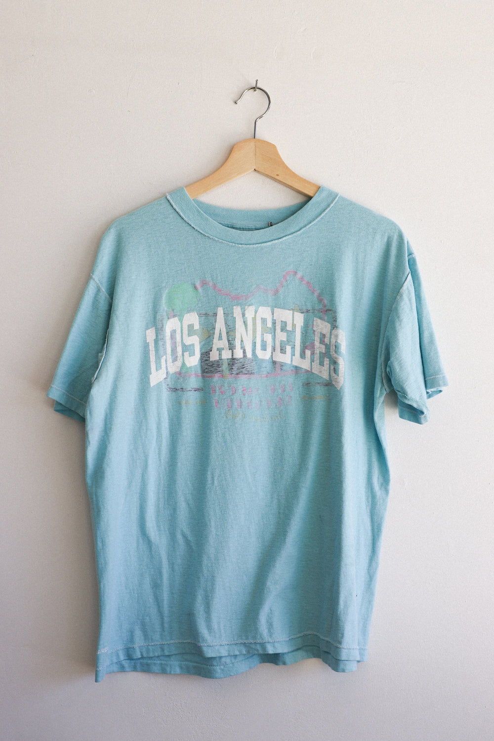 X Prism Turquoise LA Varsity Tee 002