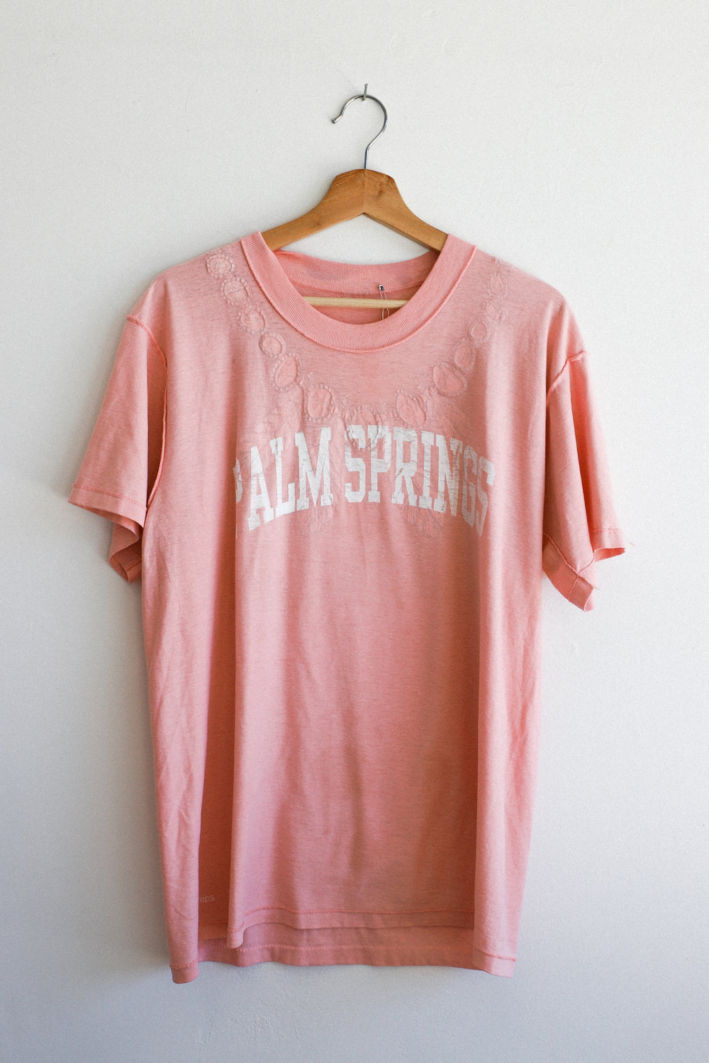 X Prism Pink Palm Springs Varsity Tee 001