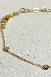 Gold Bezel Bracelet