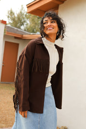 Chocolate Fringe Jacket