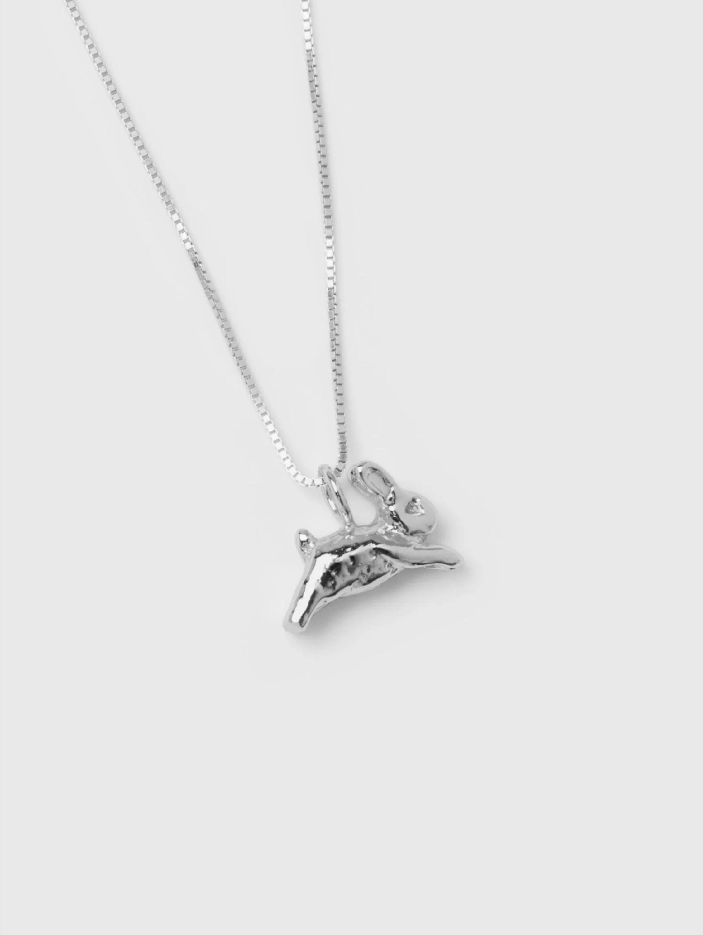 Silver Bunny Necklace