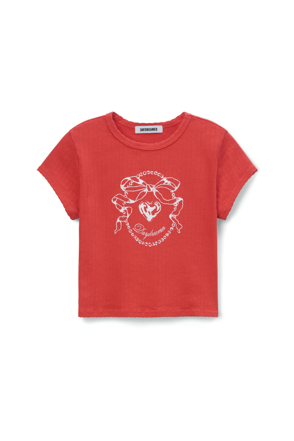 Daydreamer Bow Pointelle Baby Tee