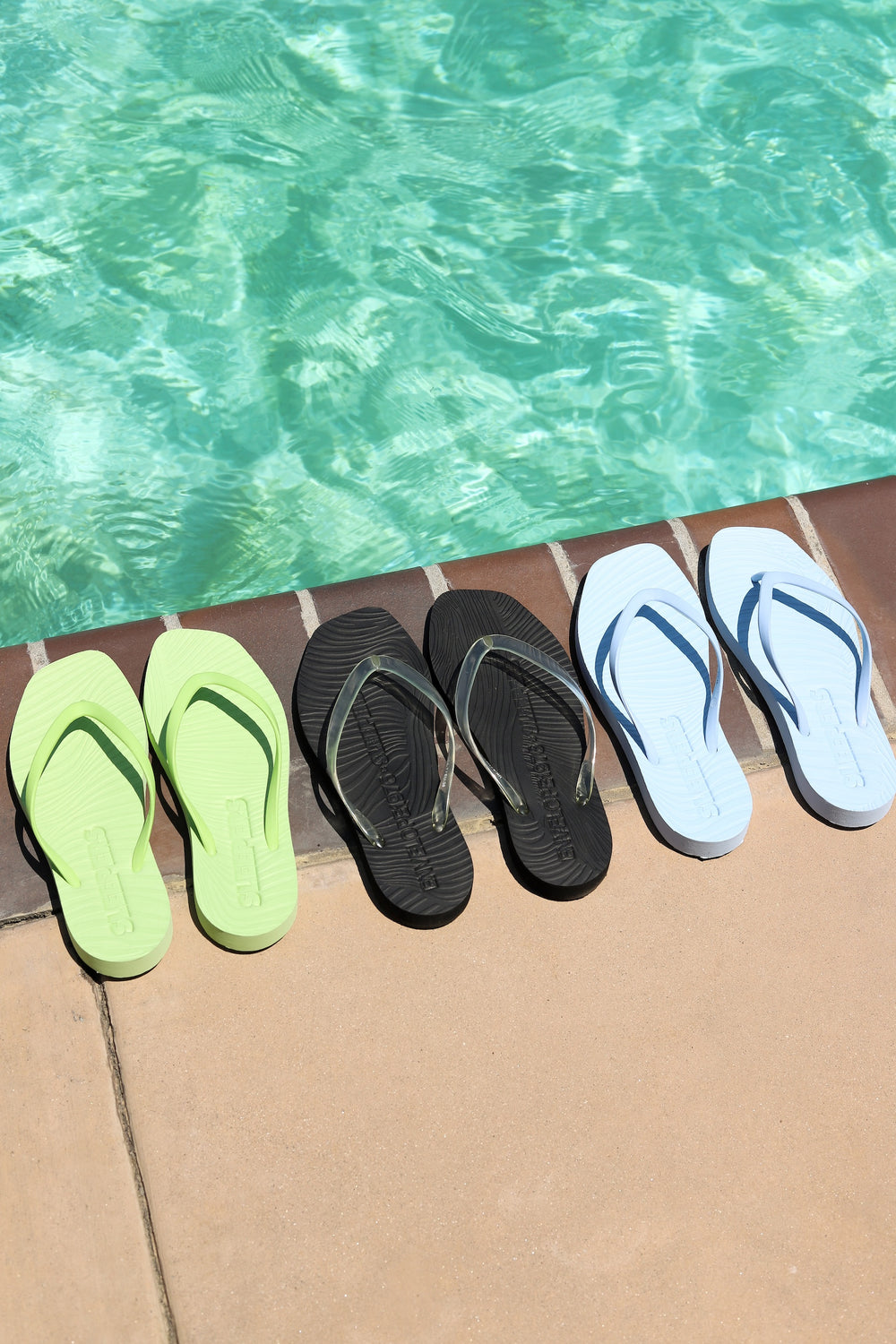 Sap Green Tapered Flip Flops