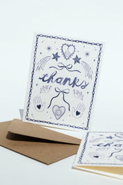 Indigo Icons Thank You Card