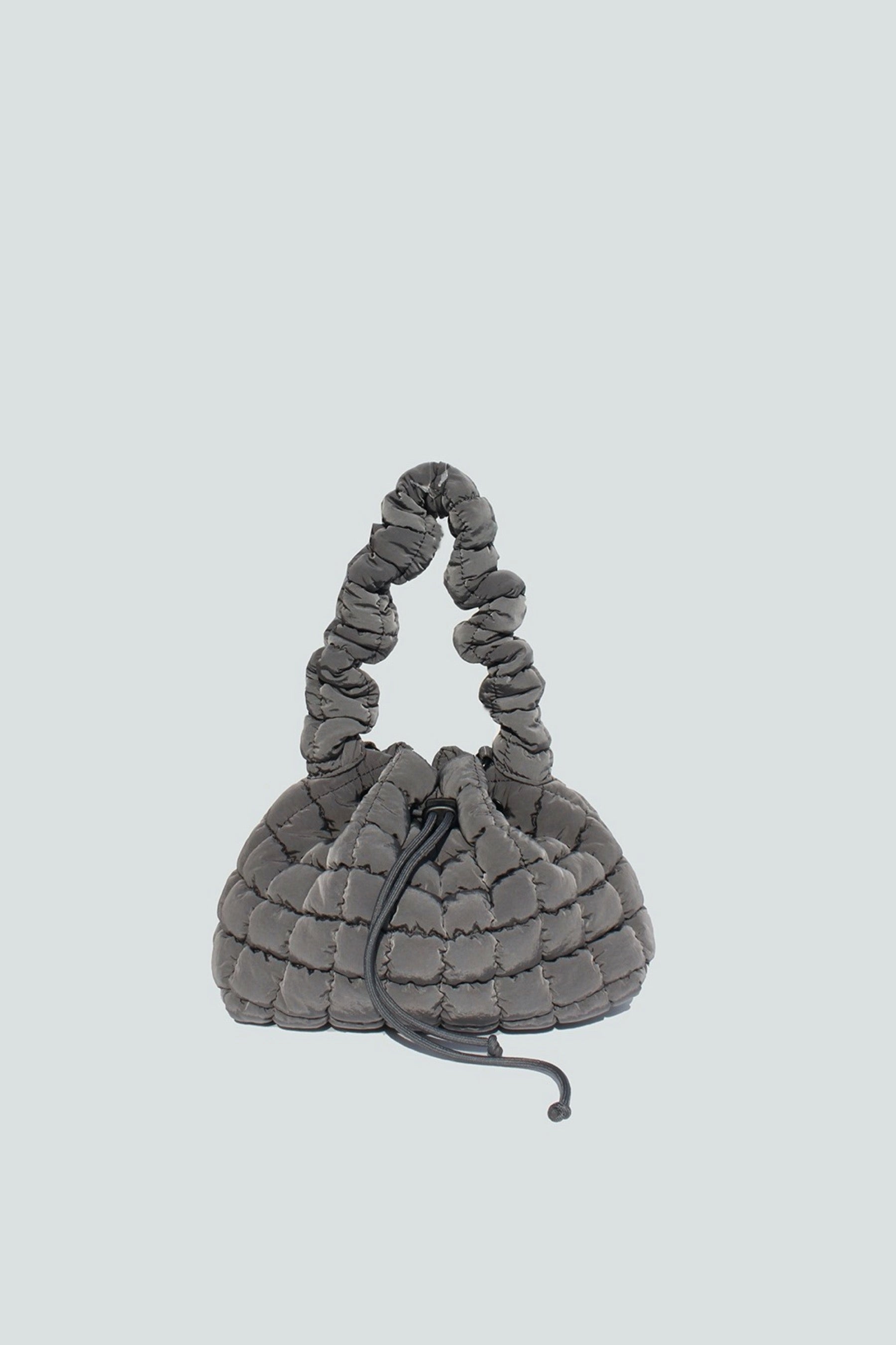 Grey Mini Quilted Celeste Bag