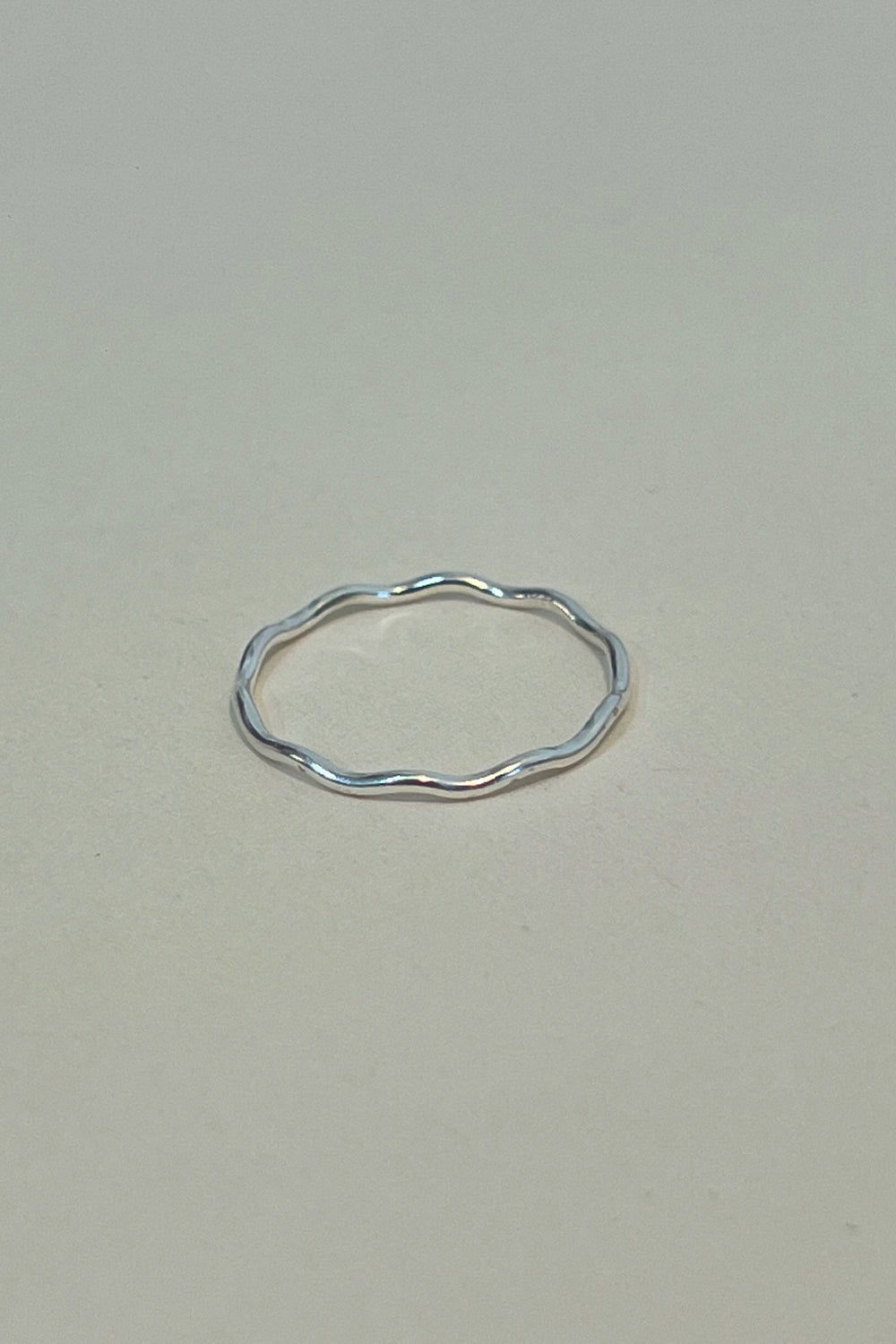 Silver Ripple Ring