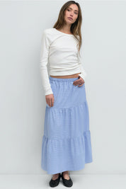 Blue Gingham Emilie Skirt