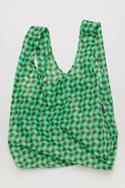 Green Wavy Gingham Baggu