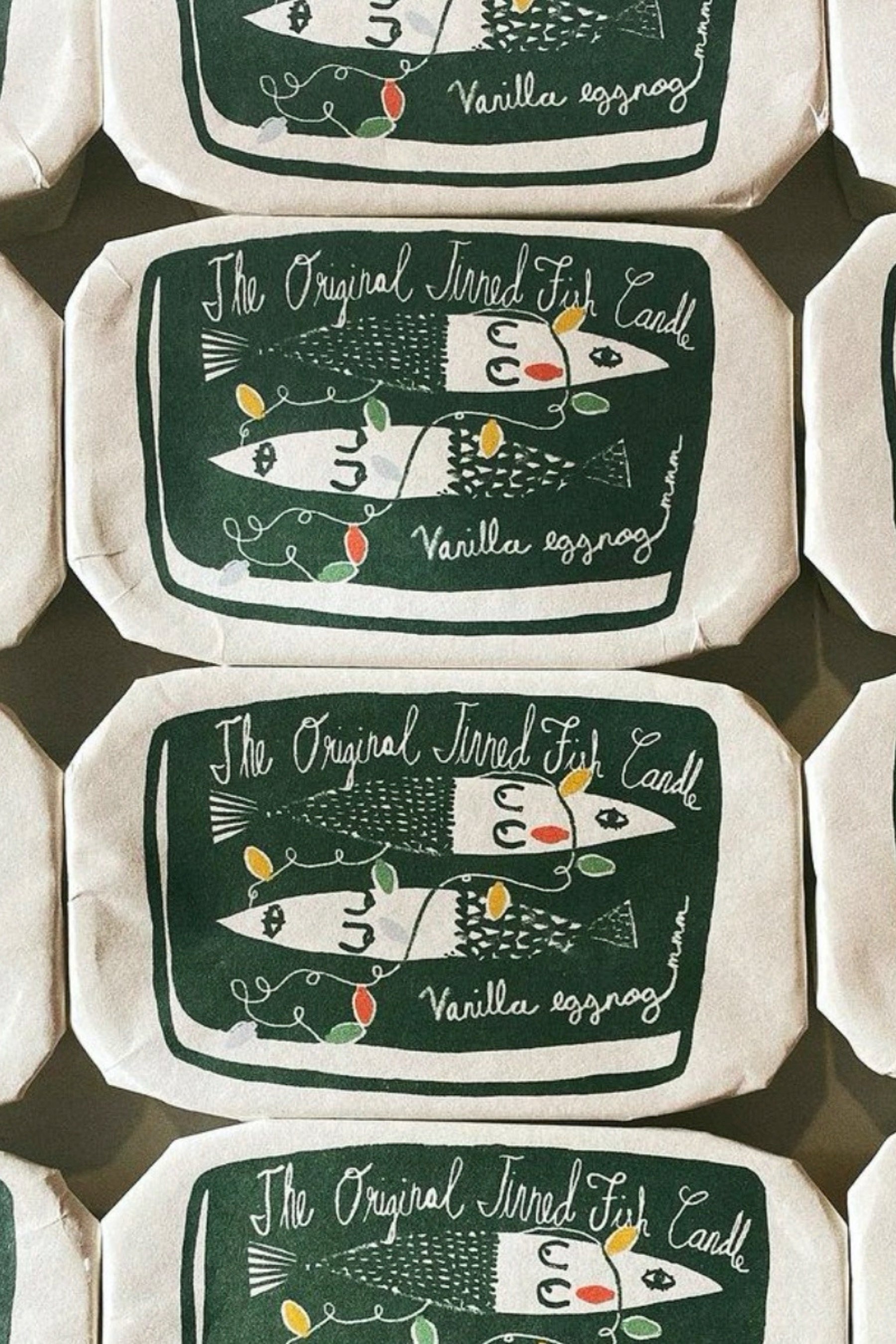 Vanilla Eggnog Tinned Fish Candle