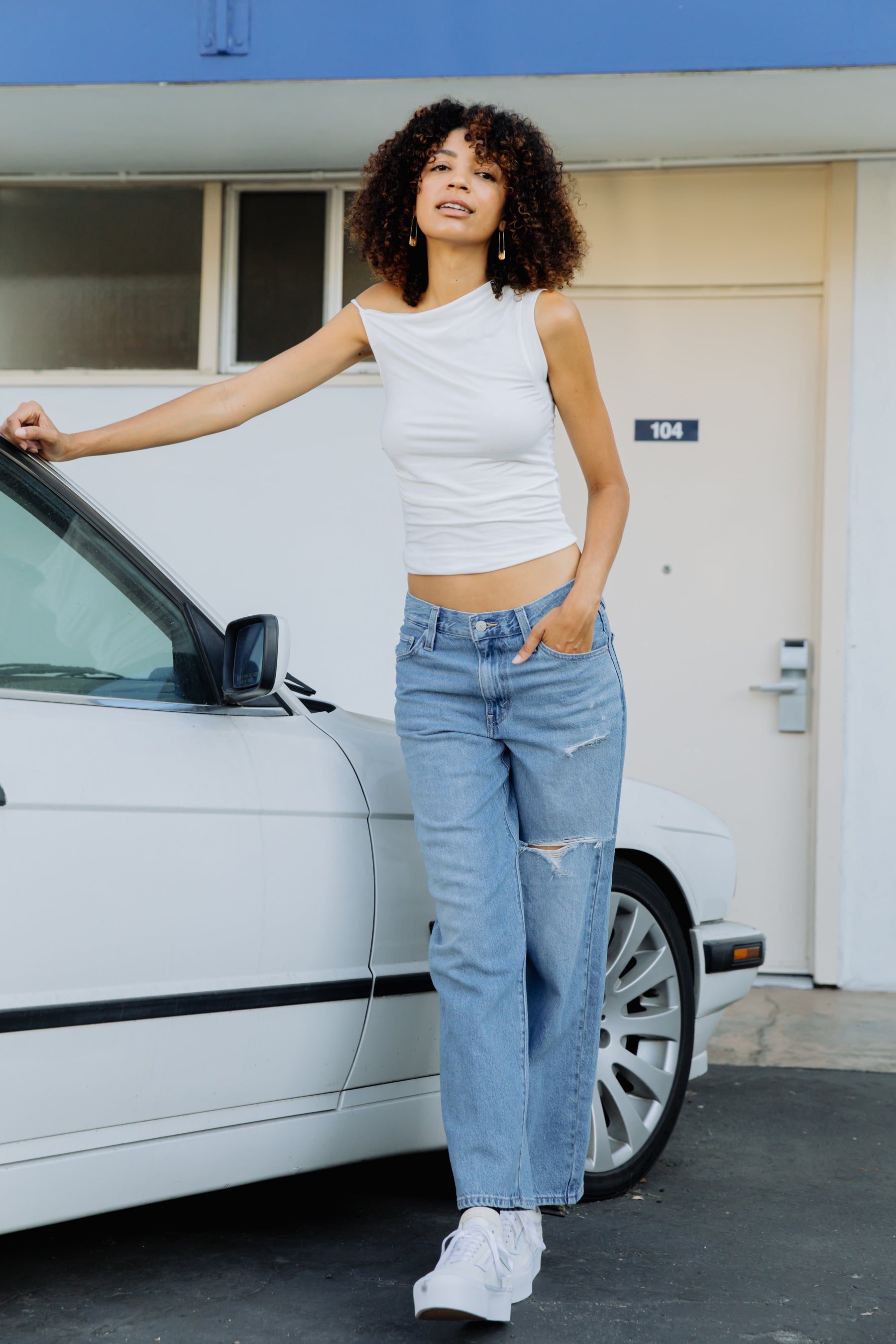 White Zoe Top