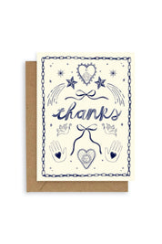 Indigo Icons Thank You Card