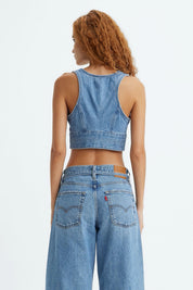 Check Yourself Raine Denim Top