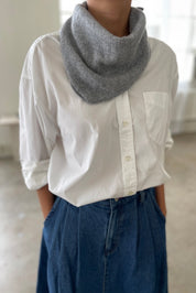 Heather Grey Cashmere Bandana