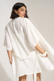 The Short Robe - White