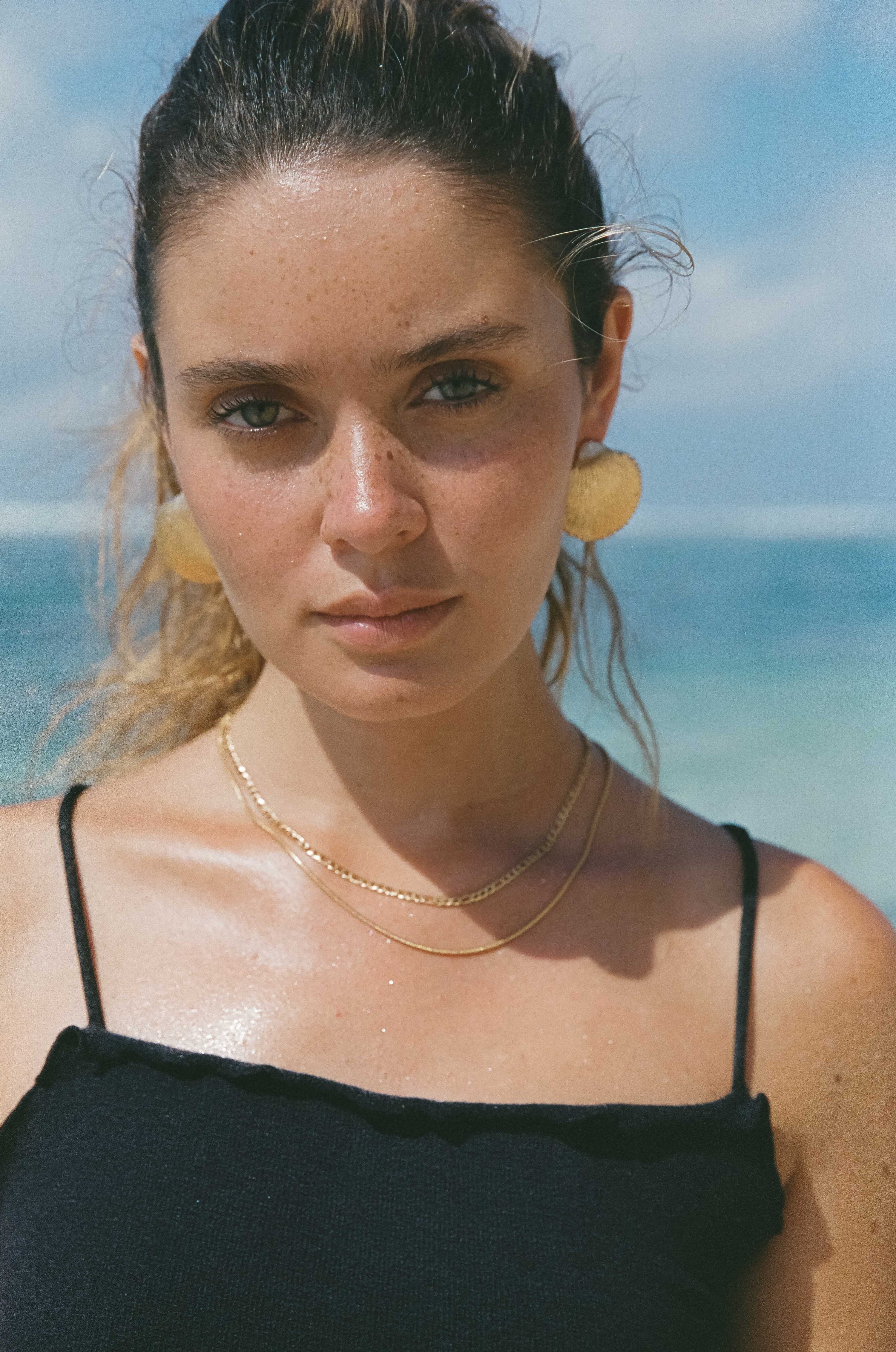 Gold Sea Earrings