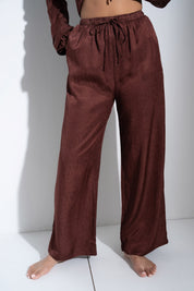 Drawstring Pant - Brown