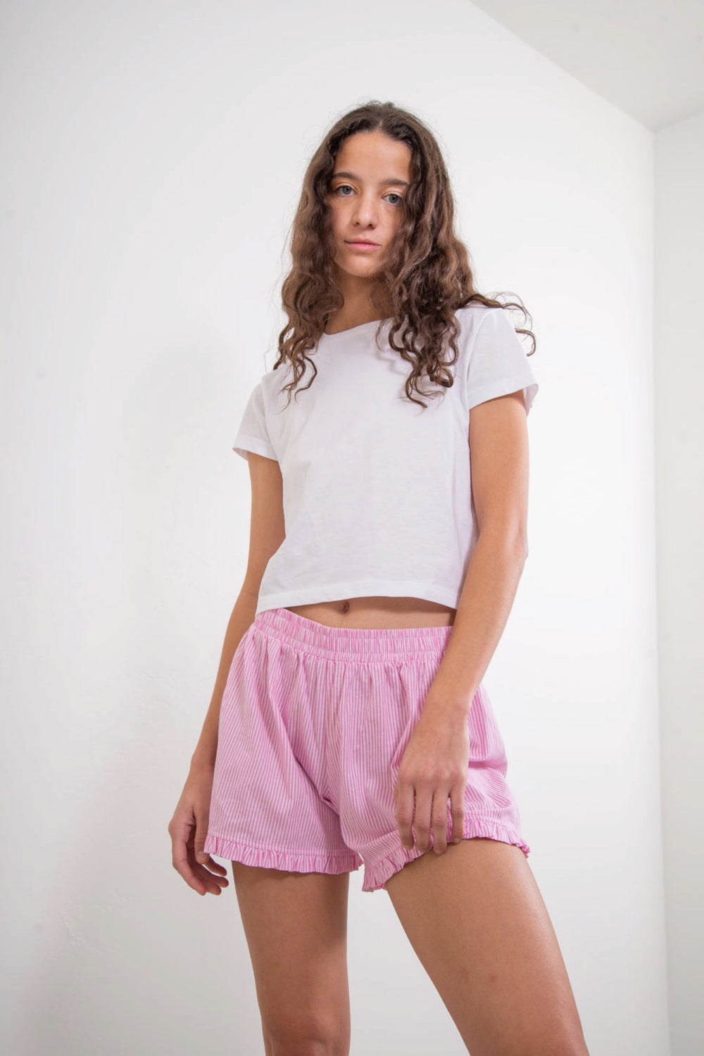 Pink Stripe Boxer Short