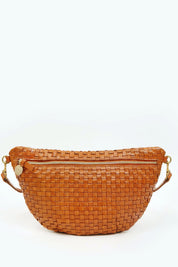 Natural Woven Checker Grande Fanny