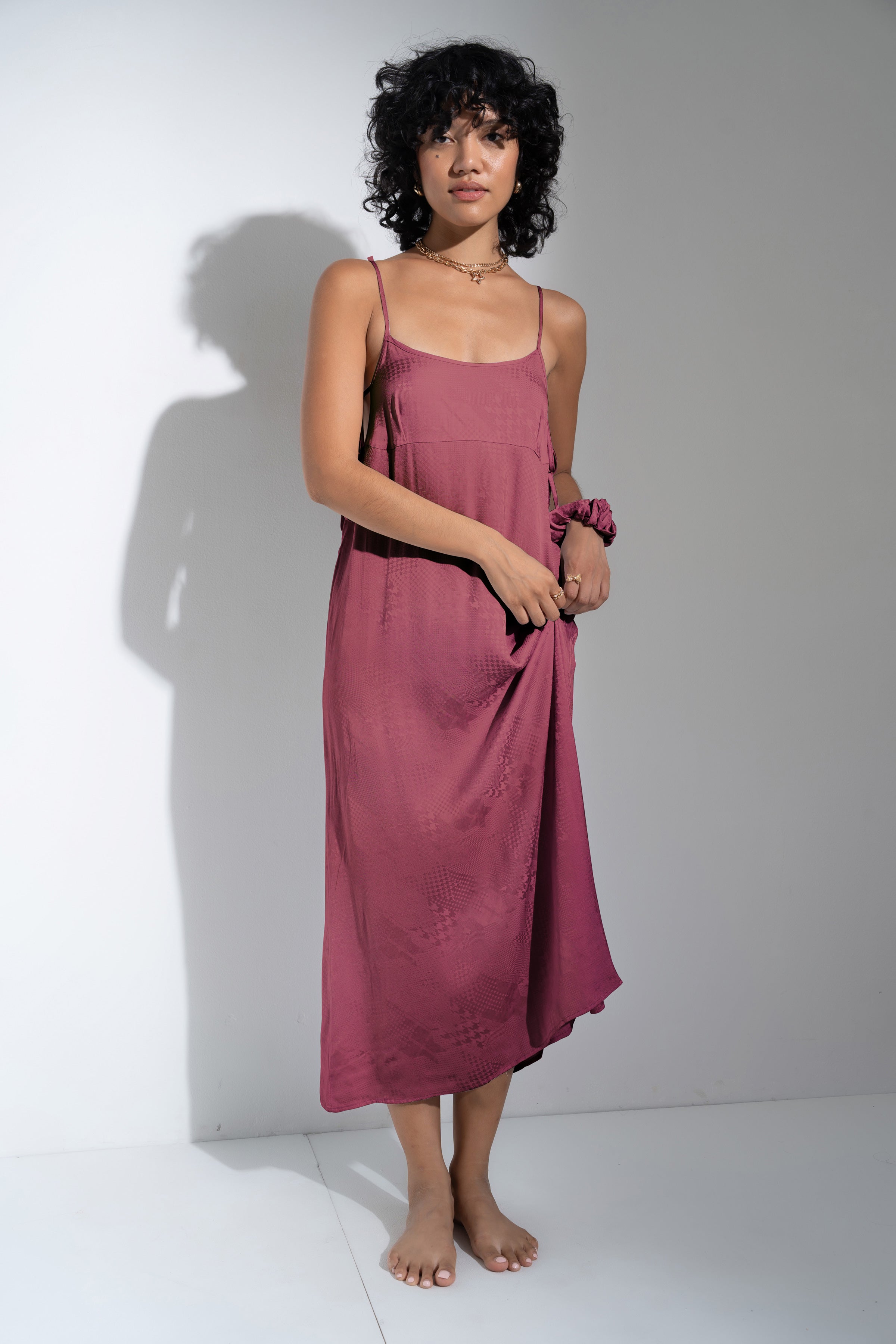 The Flirty Long Slip - Rose