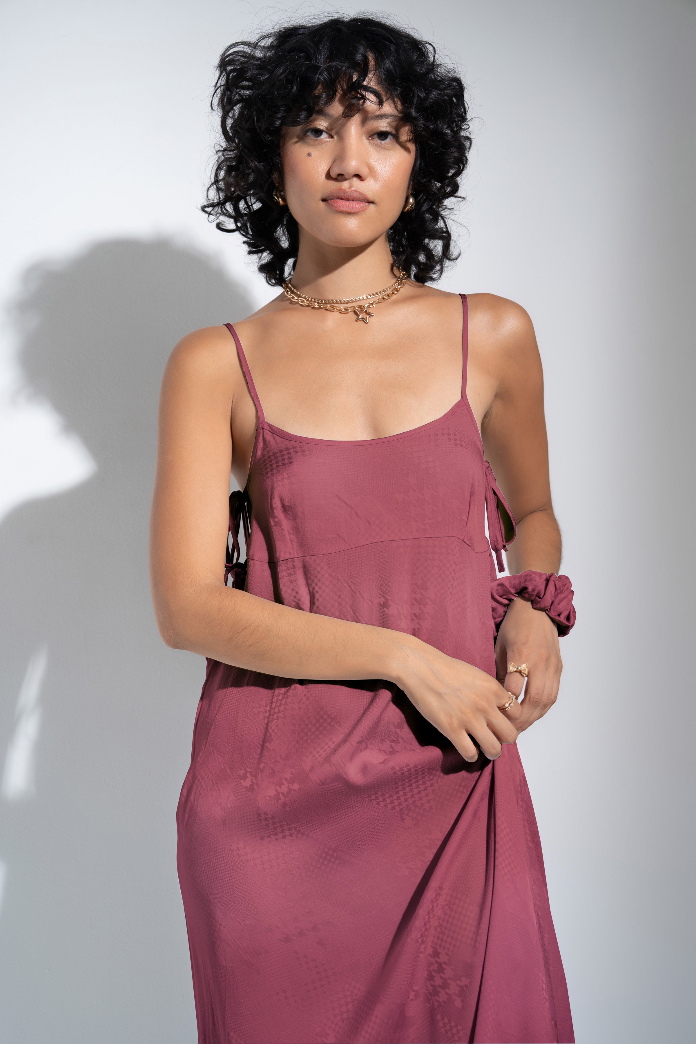 The Flirty Long Slip - Rose