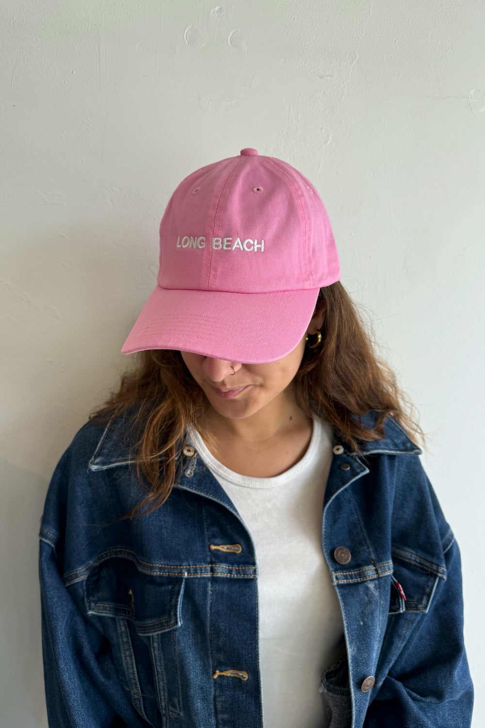 X Prism Pink Long Beach Hat