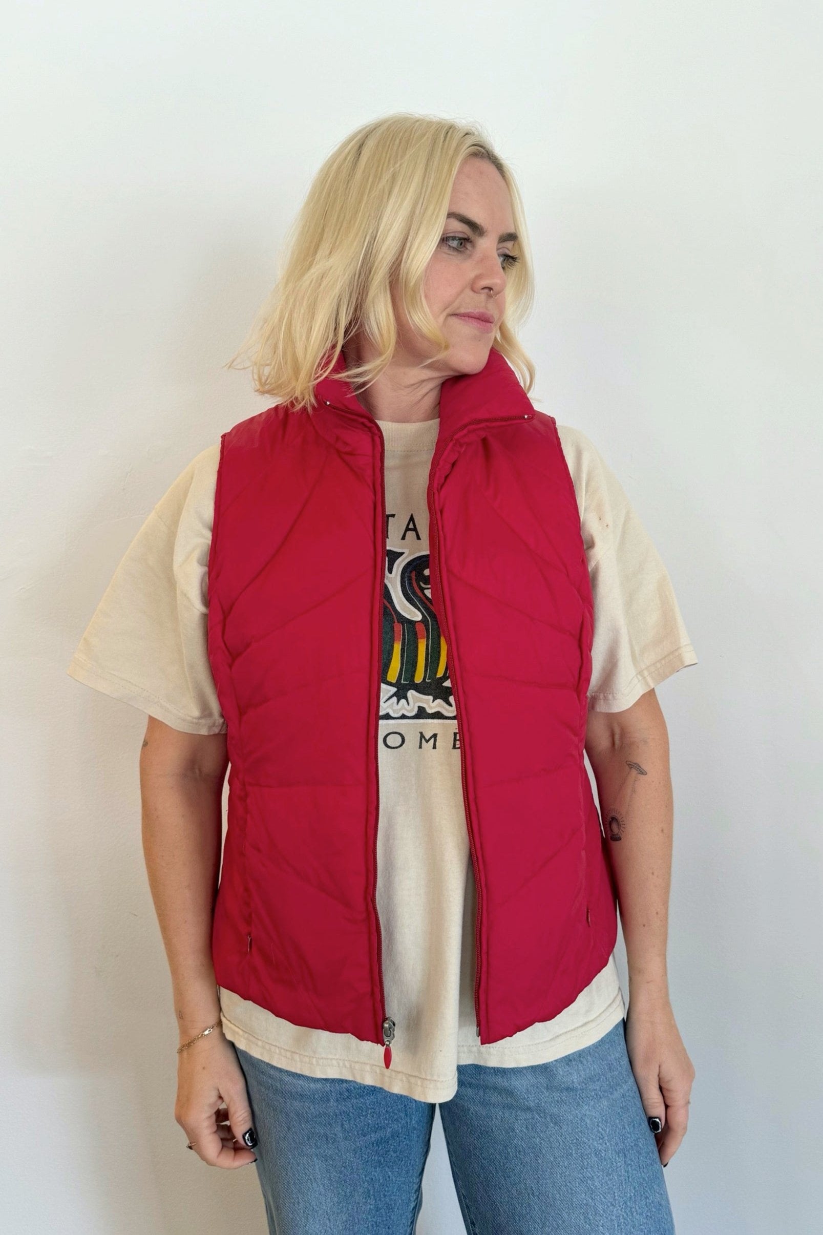 Red Puffer Vest