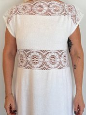 White Terry Lace Dress