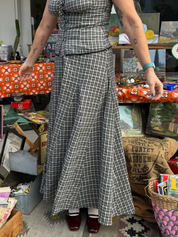 Plaid Lali Maxi Skirt