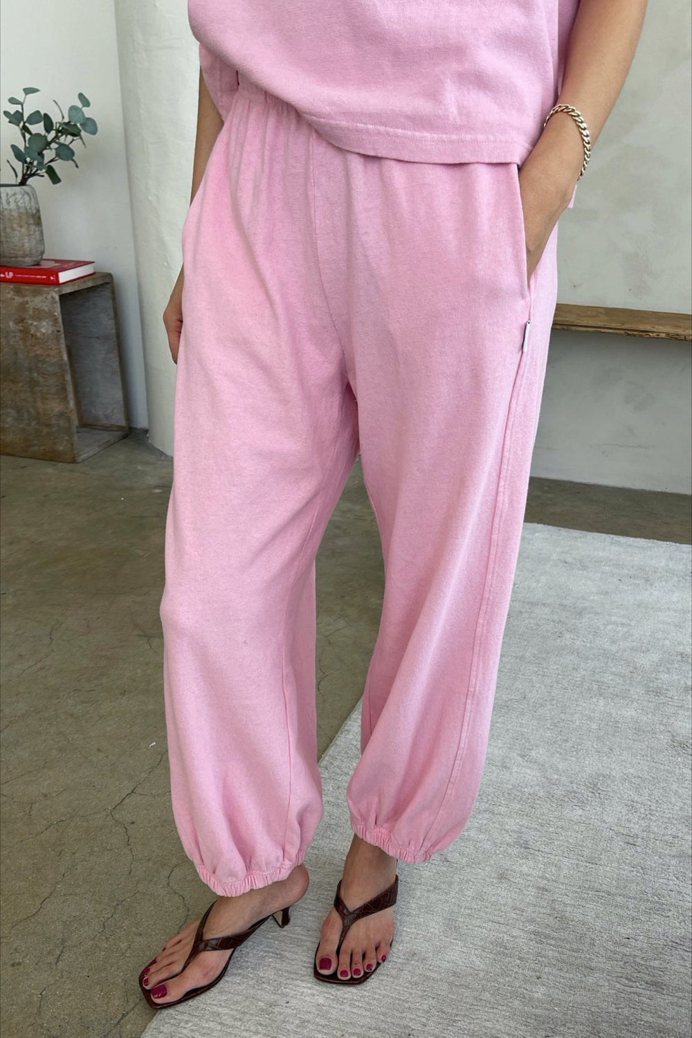 Pink Naturel Balloon Pant