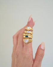 Emerald Nola Ring