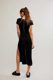 Black Sunni Midi Dress