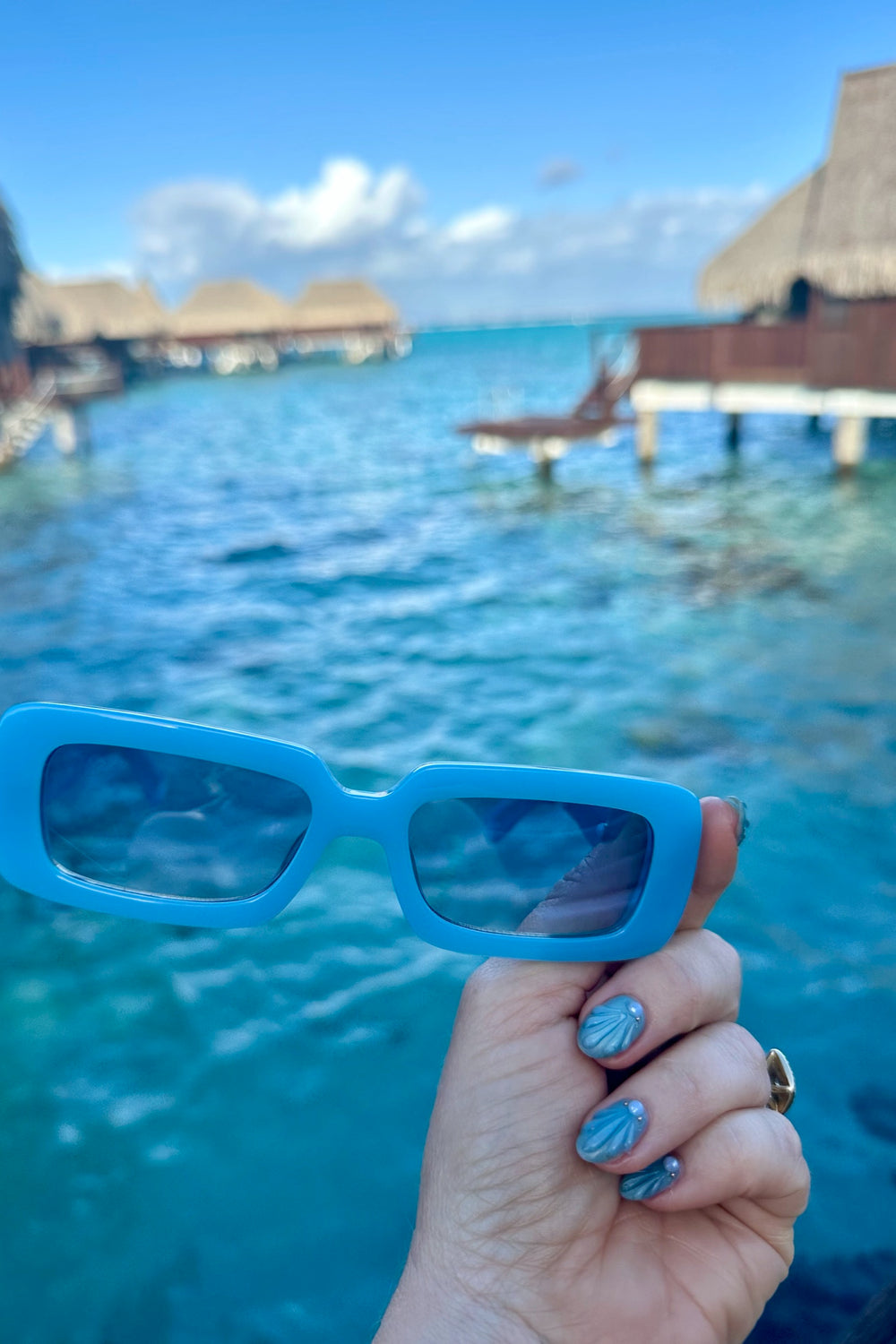 Gloss Blue Gigi Sunglasses