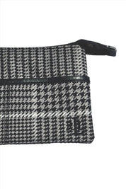 Grey Houndstooth RL Wristlet