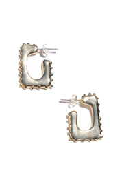 Brass Bright Square Hoops