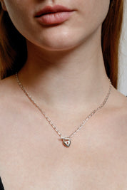 Silver Heart Toggle Necklace