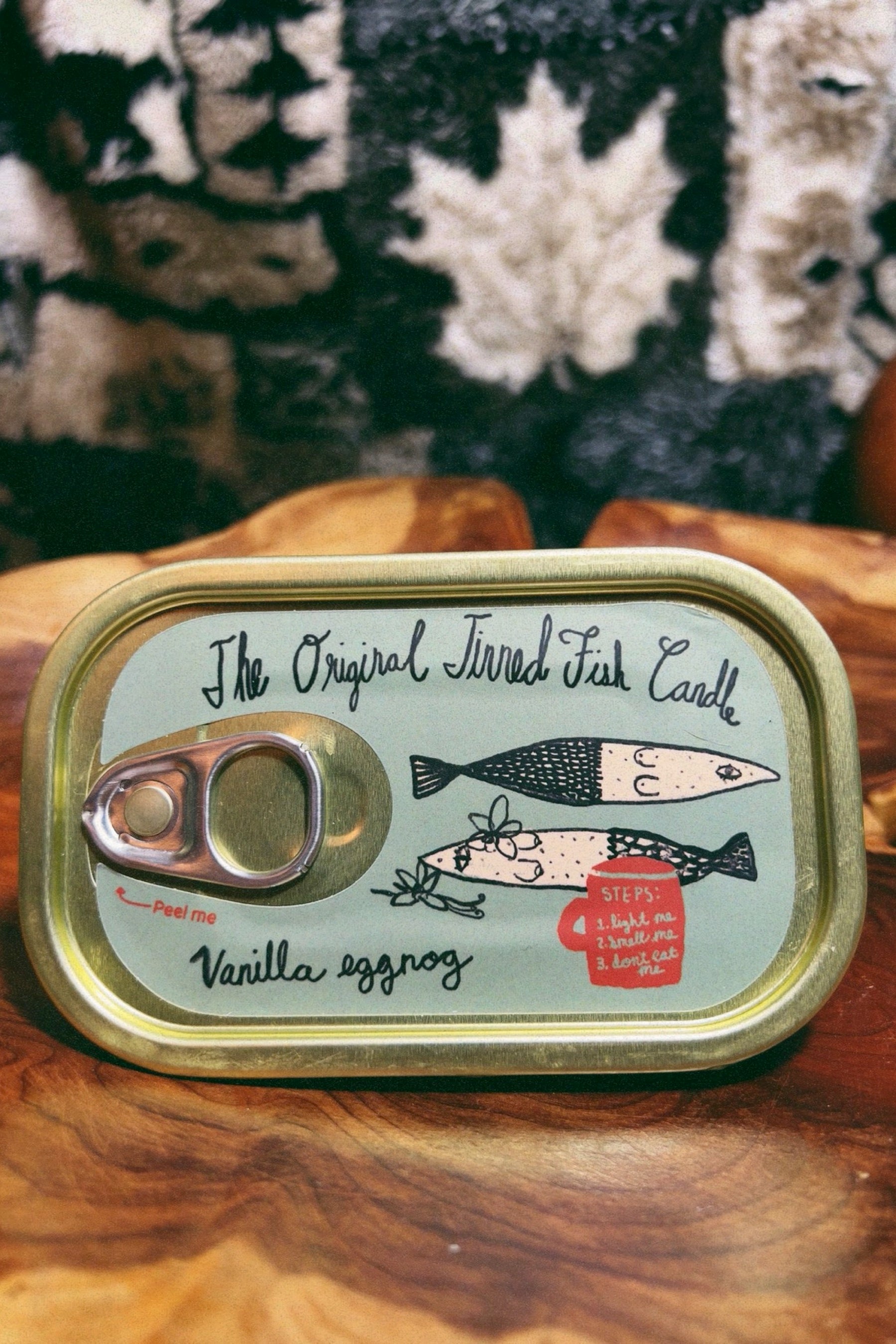 Vanilla Eggnog Tinned Fish Candle