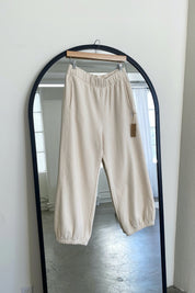 Naturel French Terry Balloon Pant