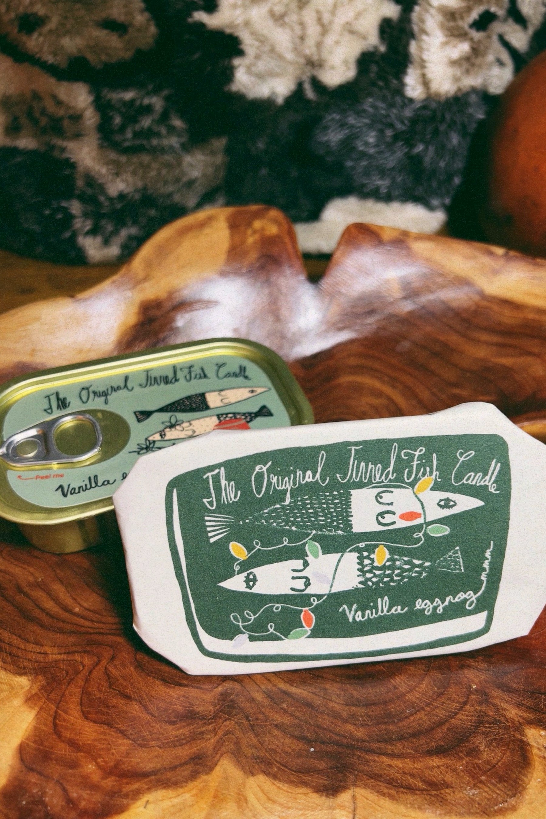 Vanilla Eggnog Tinned Fish Candle