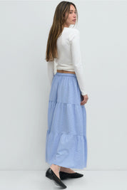 Blue Gingham Emilie Skirt