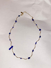 Ultramarine Monochrome Filament Necklace