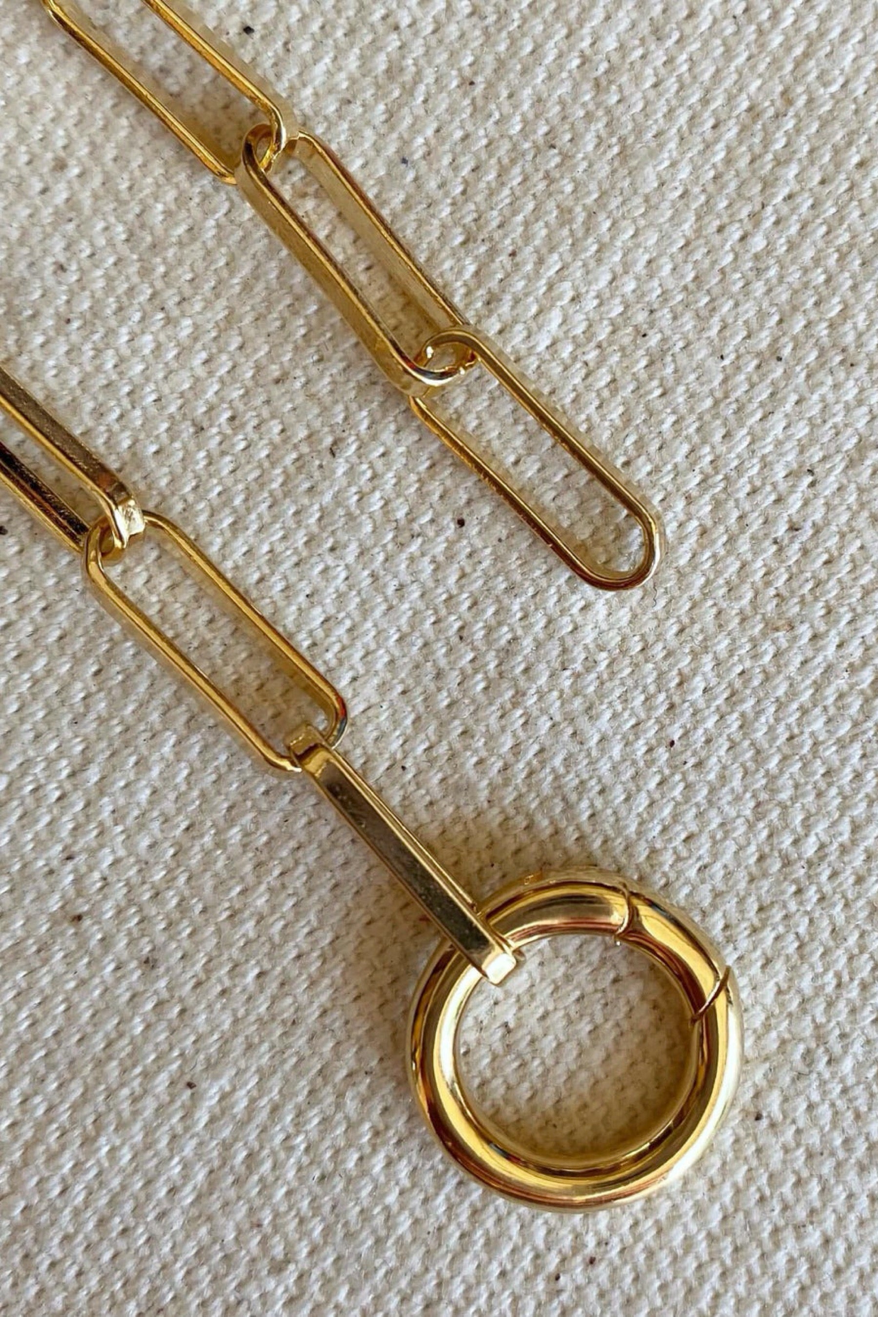 Gold Paperclip Necklace